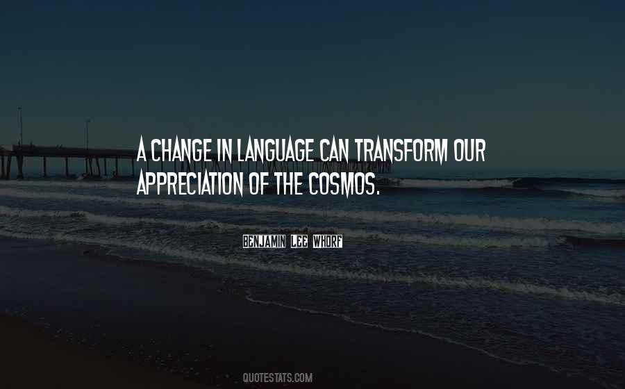 Quotes About Language Change #1256499