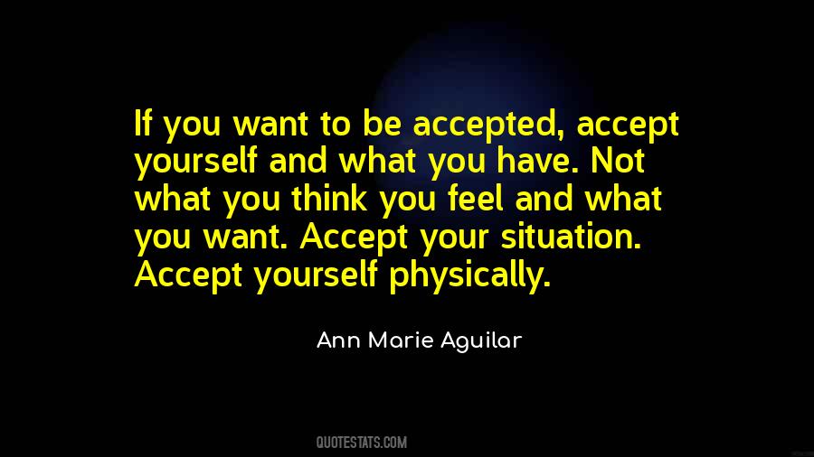 Acceptance Of Oneself And Others Quotes #1242427