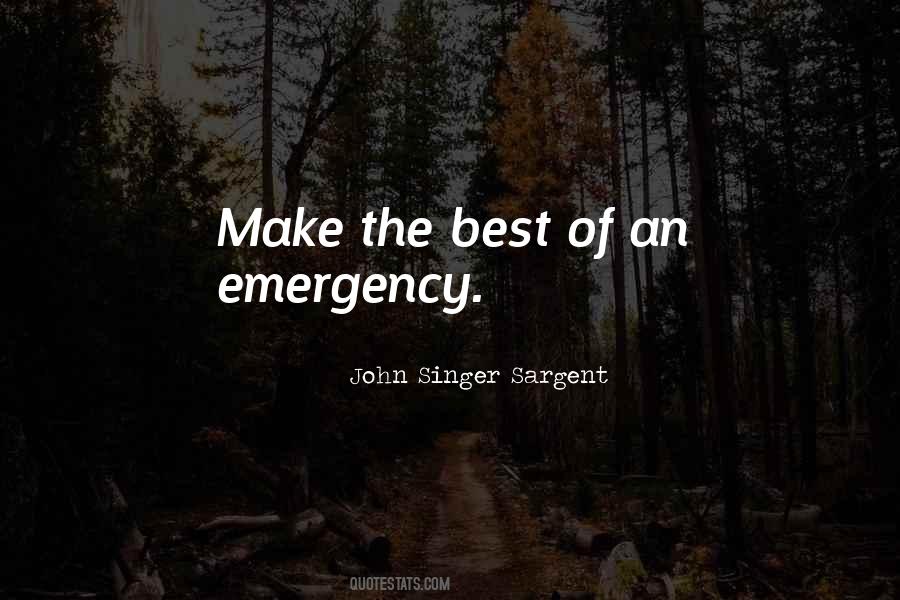 Quotes About Emergency #1393318