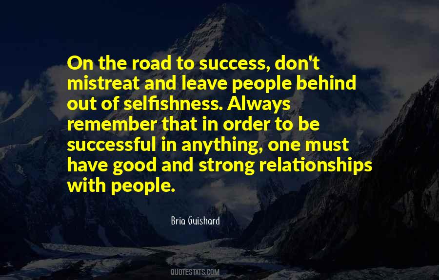 Quotes About On The Road To Success #284281