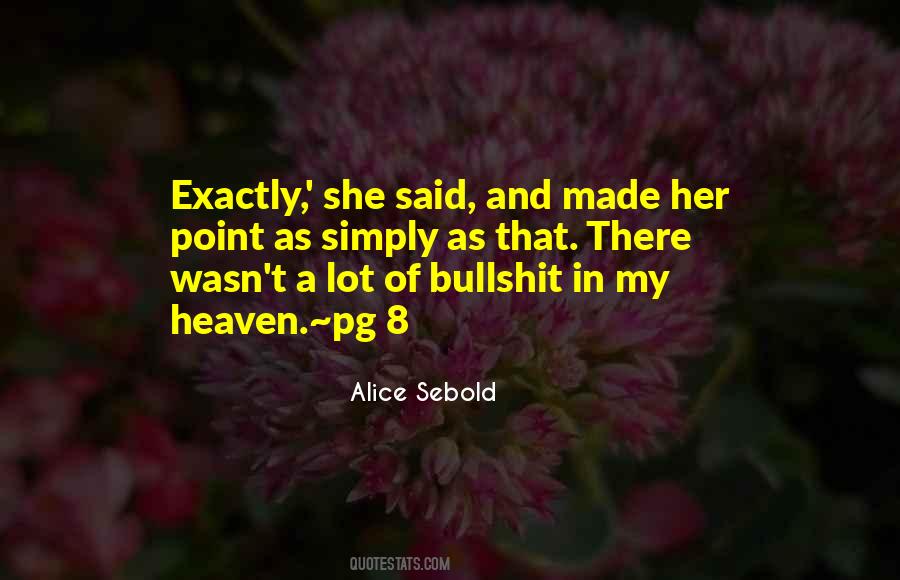 Quotes About Sebold #281805