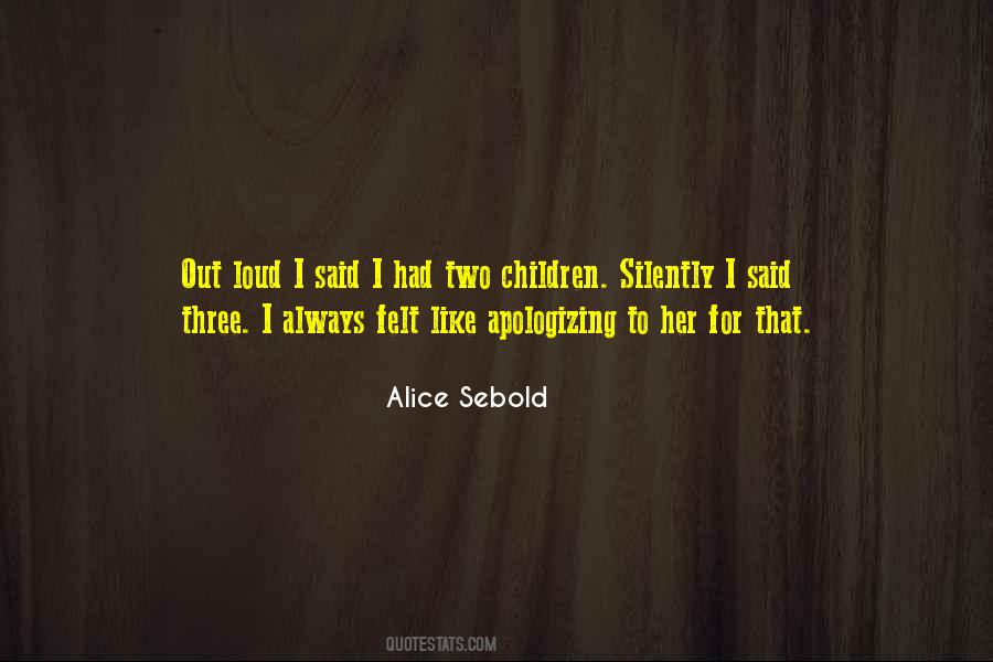 Quotes About Sebold #461805