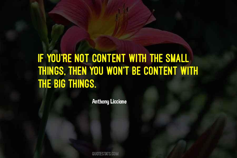 Quotes About Small Things #1412081