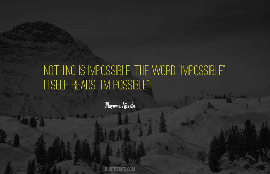 Quotes About Impossible #1795870