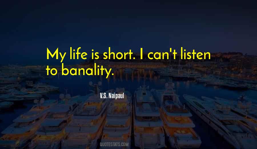 Quotes About Banality #519634