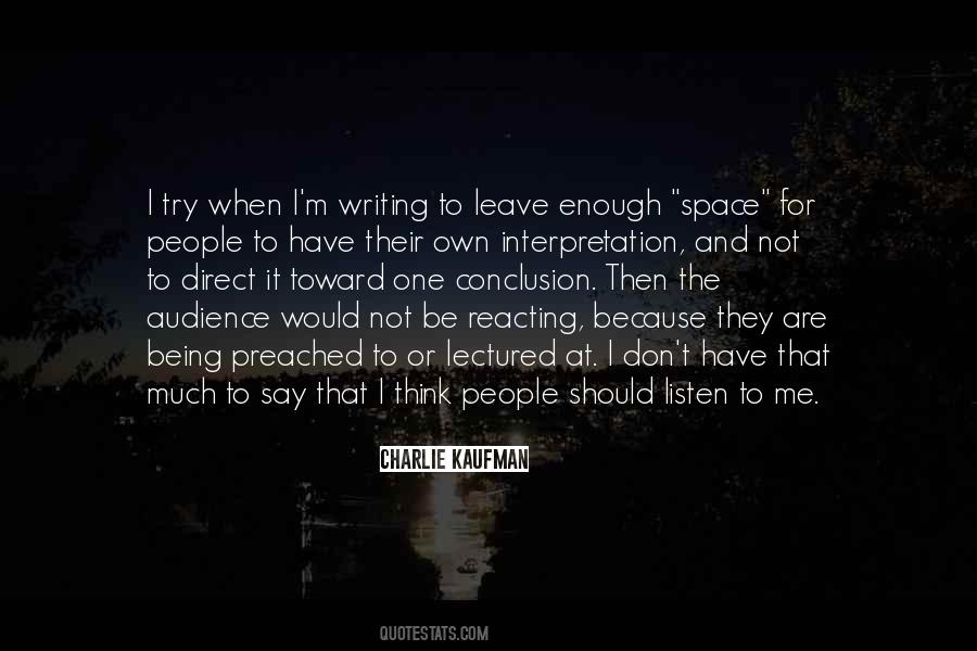 Quotes About Not Thinking Enough #186775