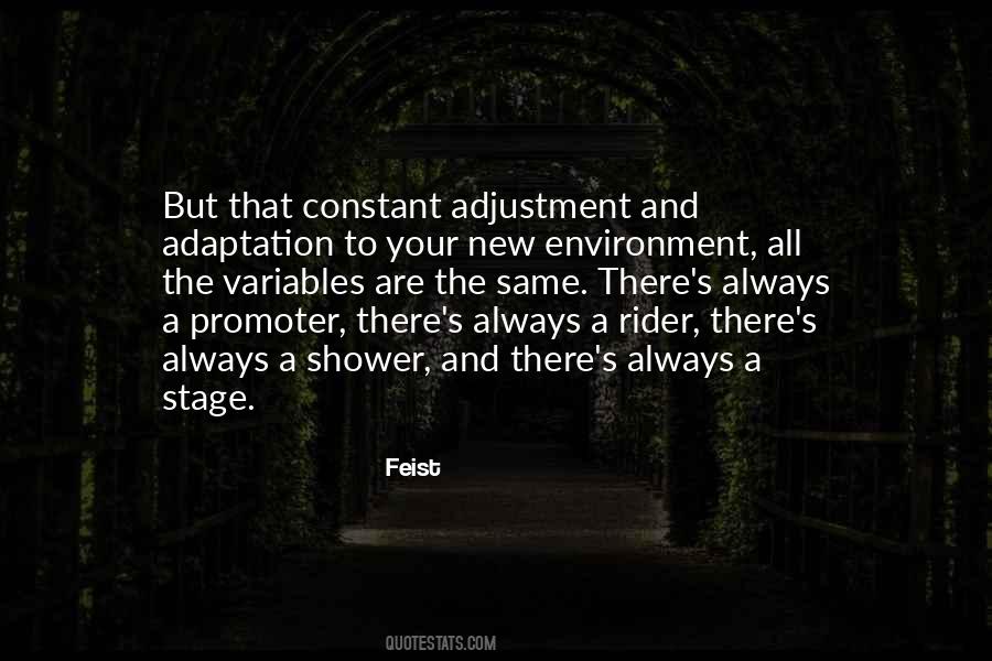 Adaptation And Adjustment Quotes #927540