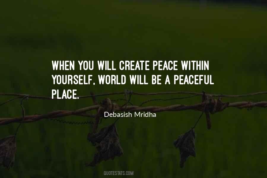 Quotes About Peace Within Yourself #1170567
