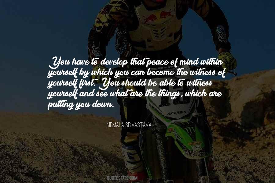 Quotes About Peace Within Yourself #1632327