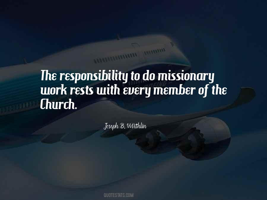 Quotes About Missionary Work #1189205