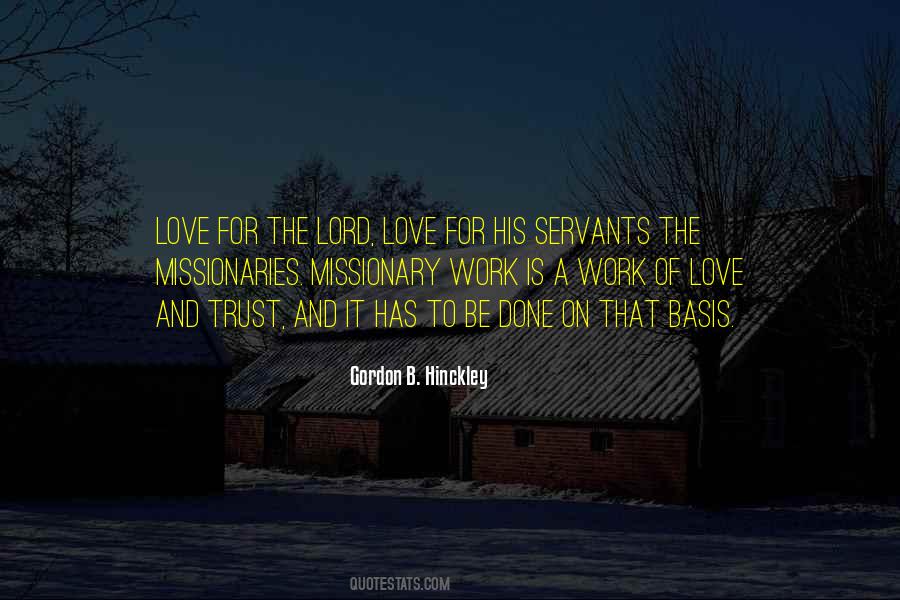 Quotes About Missionary Work #1798608