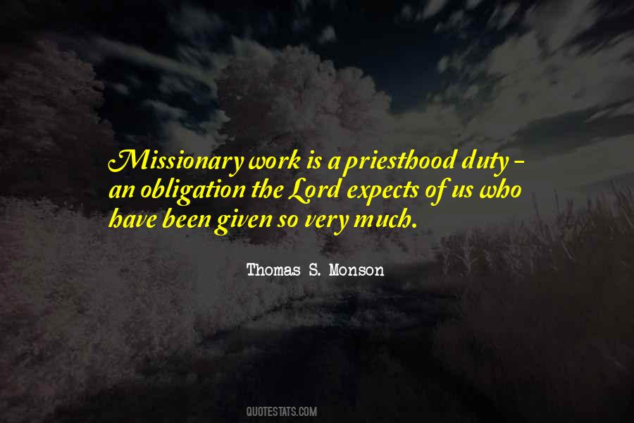 Quotes About Missionary Work #727126