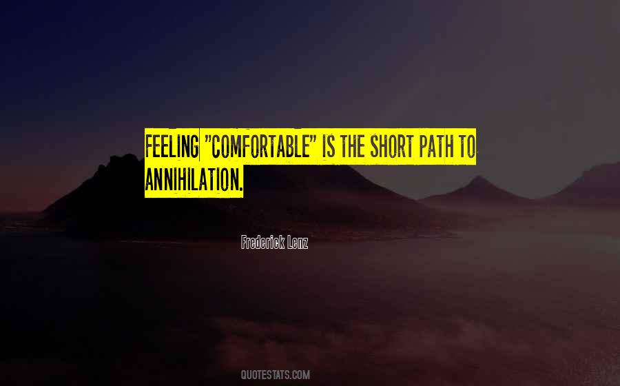 Comfortable Is Quotes #73139