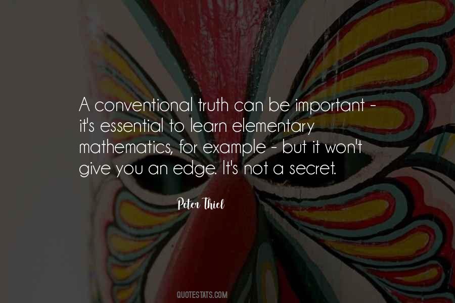 Quotes About Elementary Mathematics #1748006