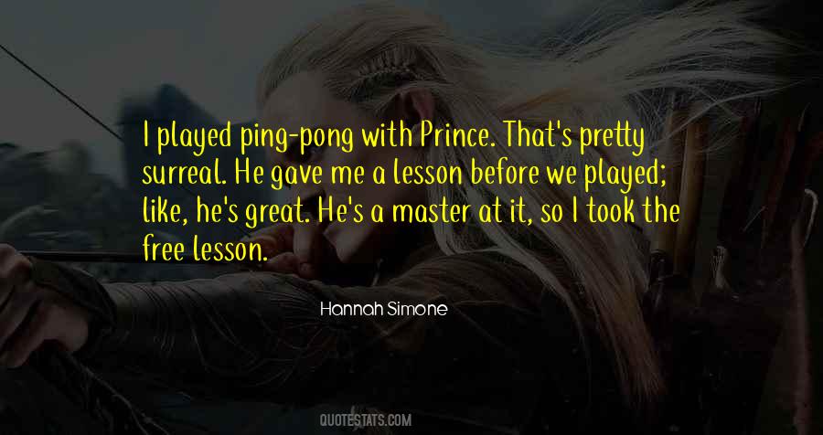 Quotes About Ping Pong #29303