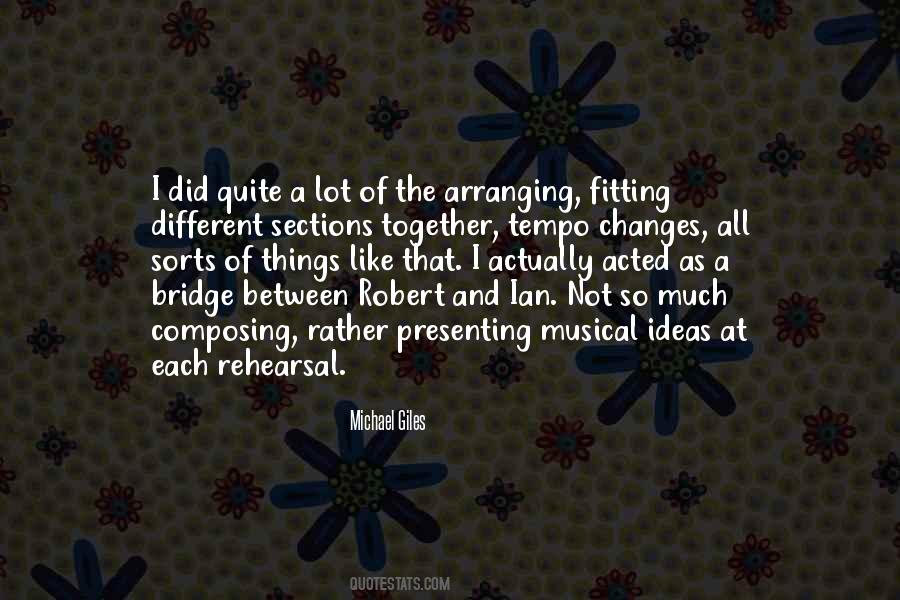 Quotes About Arranging Things #509021