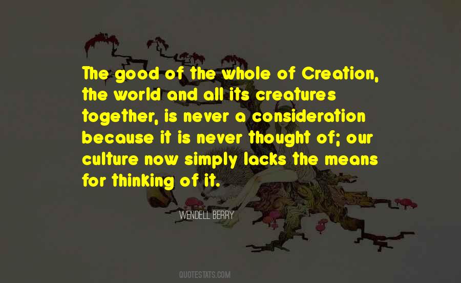 Quotes About Creation Of The World #451937