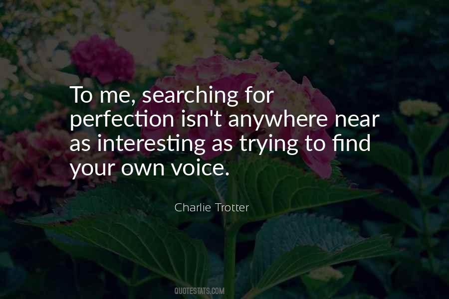 Quotes About Searching For Perfection #1767184