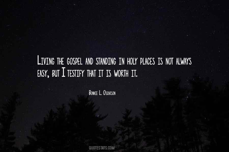 Quotes About Living Out The Gospel #112482