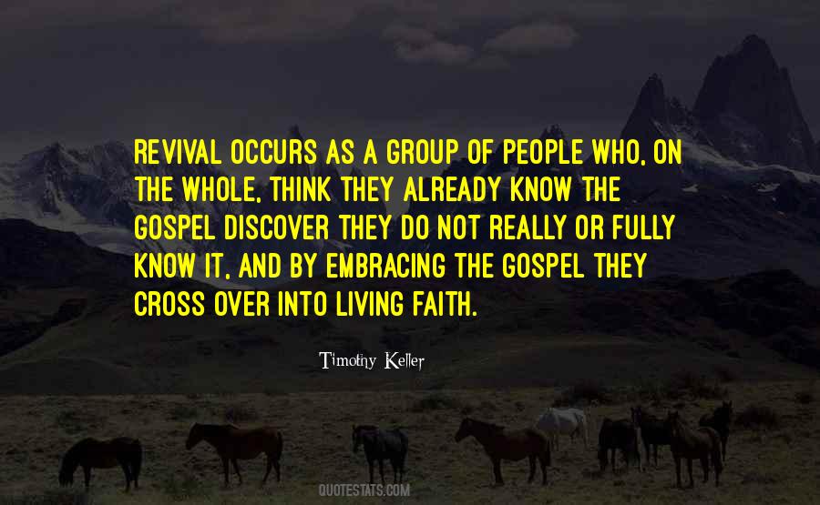 Quotes About Living Out The Gospel #502845