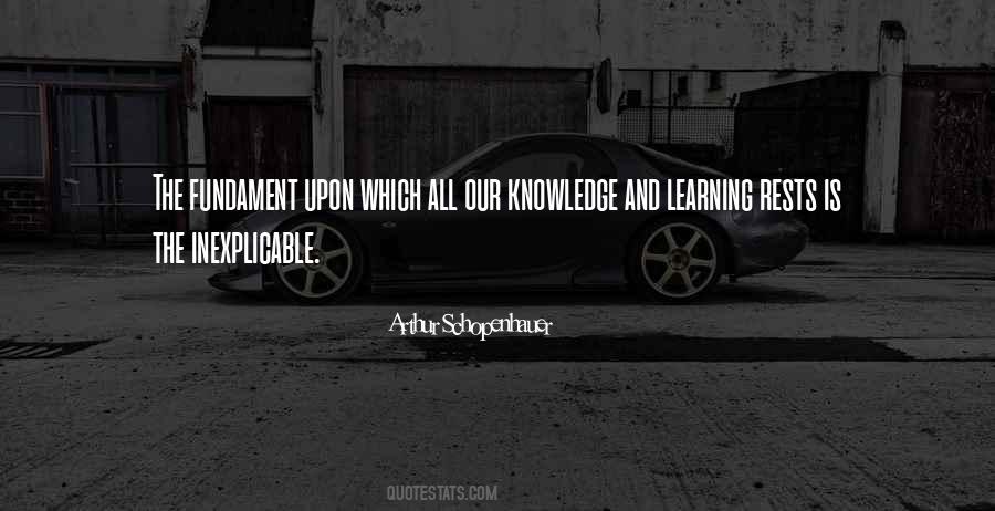 Knowledge Learning Quotes #21435