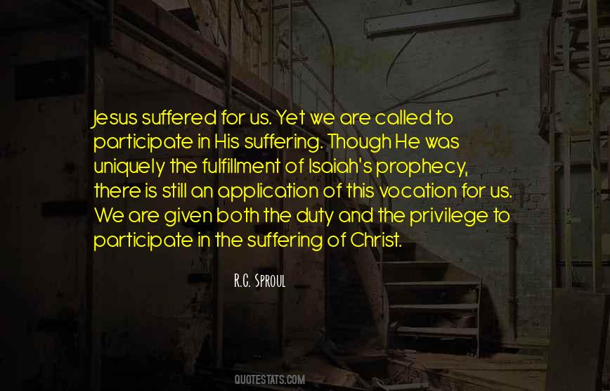Christ S Suffering Quotes #1614455