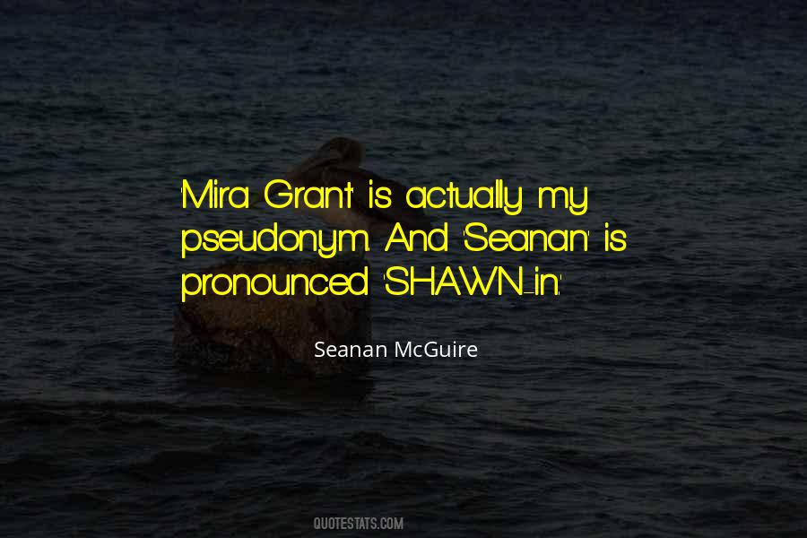 Quotes About Seanan #1721620