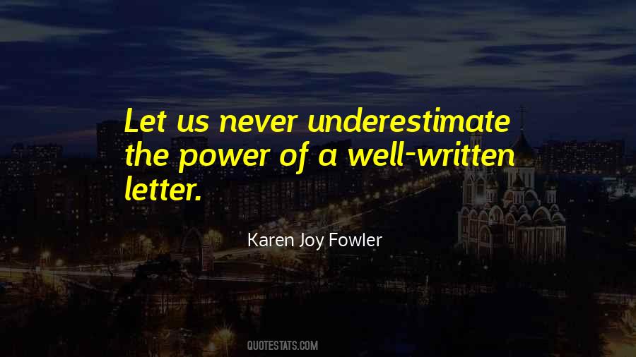 Karen Joy Quotes #206591