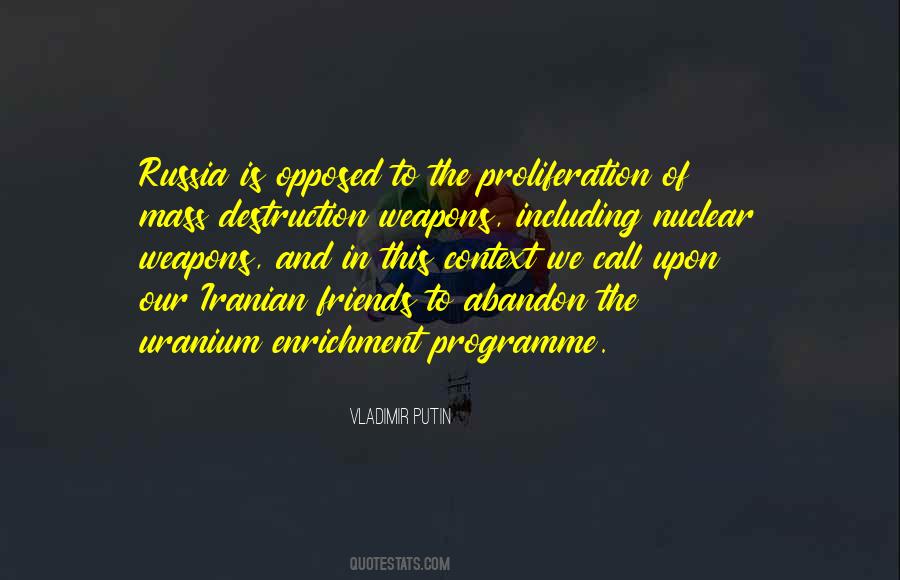 Quotes About Weapons Of Mass Destruction #311476 Quotes About Weapons Of Mass Destruction #311476