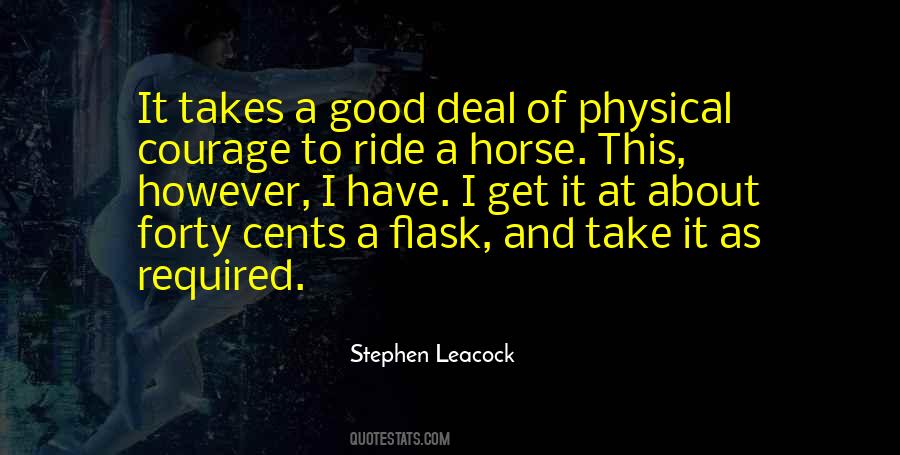 Quotes About A Good Horse #144397