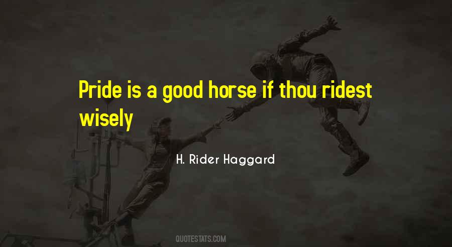 Quotes About A Good Horse #311447