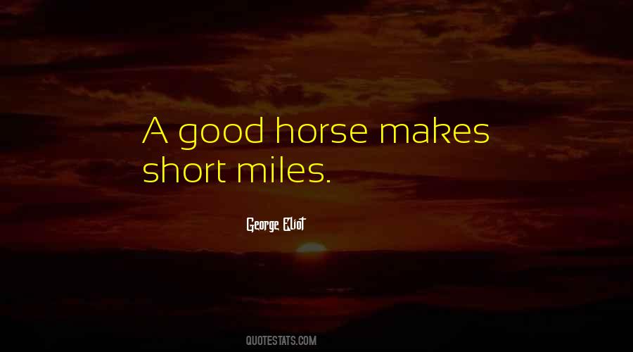 Quotes About A Good Horse #7887