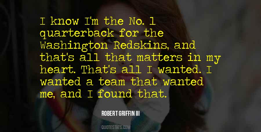 Quotes About The Washington Redskins #1042863