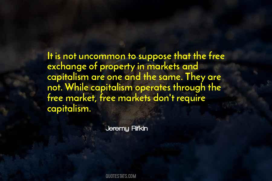 Quotes About Free Markets #106077