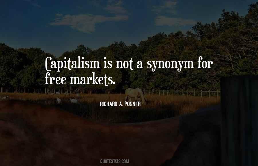 Quotes About Free Markets #421984