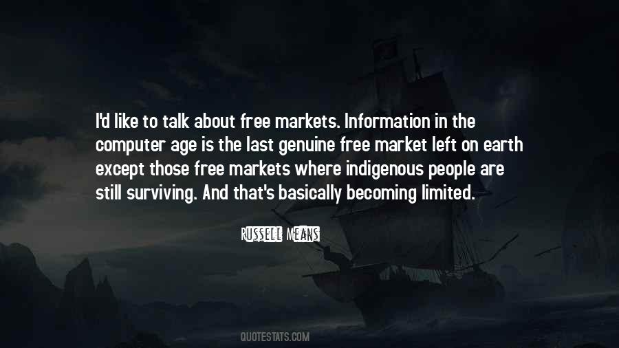 Quotes About Free Markets #59624