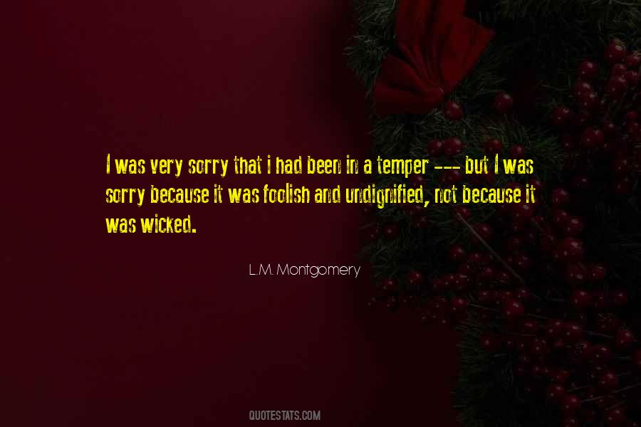 Was Sorry Quotes #1647253