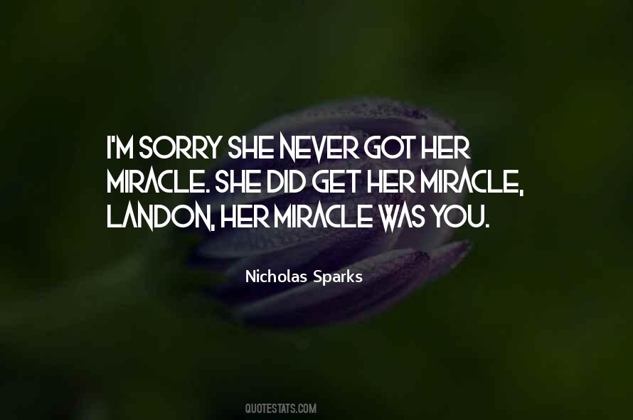 Was Sorry Quotes #2898