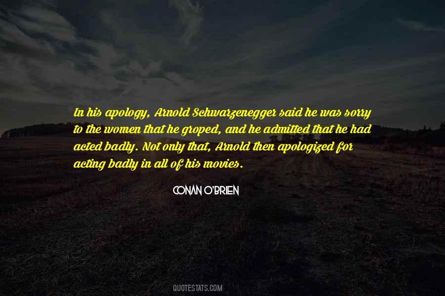 Was Sorry Quotes #882059