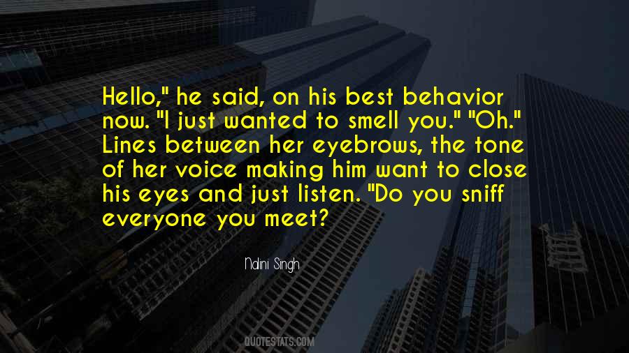Quotes About The Smell Of Him #1352298