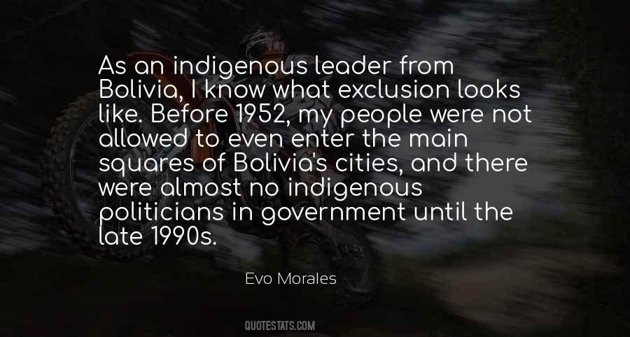 Quotes About Bolivia #1105809