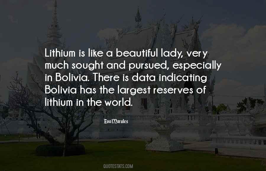 Quotes About Bolivia #13559