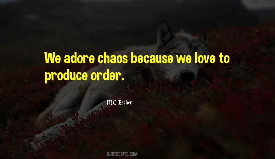 Chaos To Order Quotes #857747