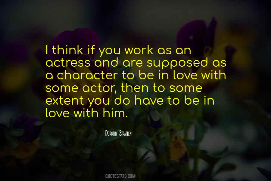 Supposed To Be In Love Quotes #257547
