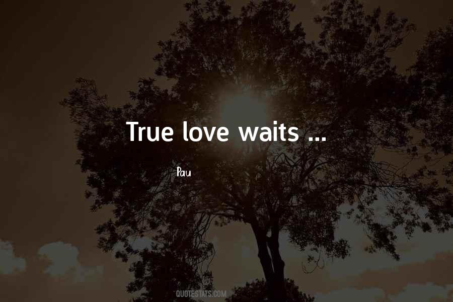 Quotes About True Love Waits #1051878
