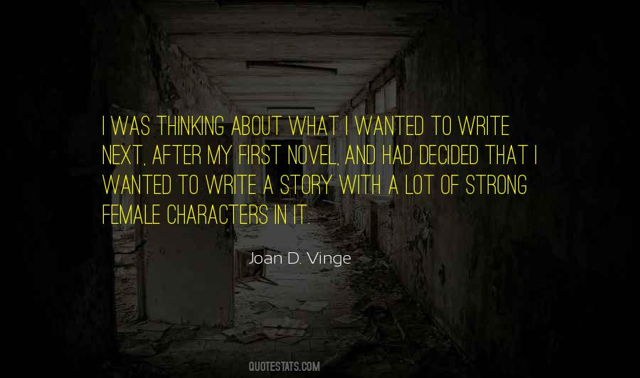 Characters In A Novel Quotes #1163251