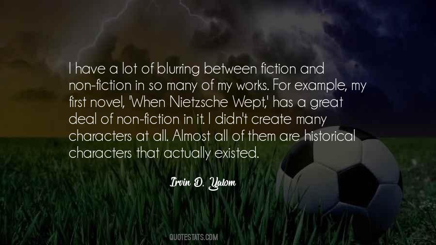Characters In A Novel Quotes #1432334