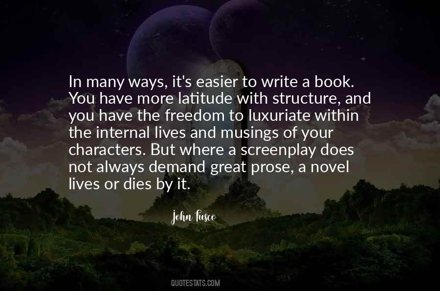 Characters In A Novel Quotes #1597856