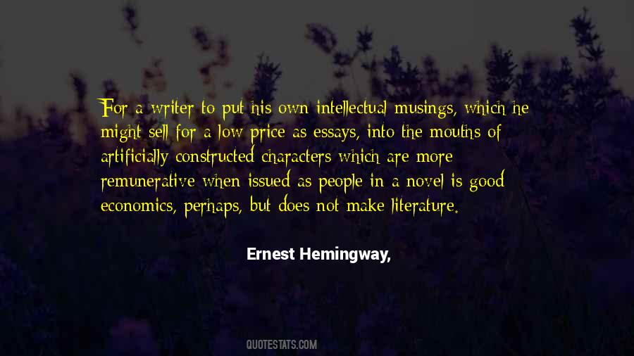 Characters In A Novel Quotes #1607541