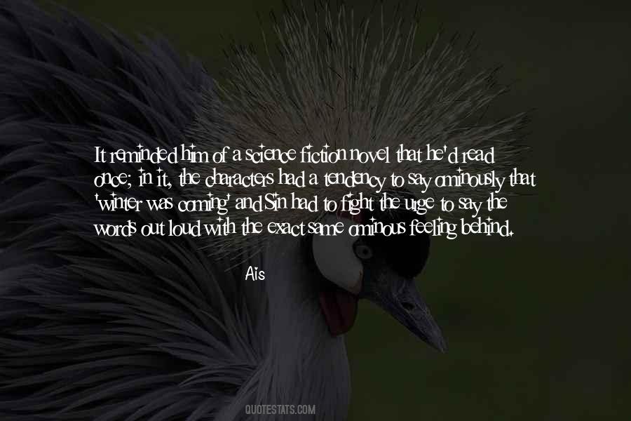 Characters In A Novel Quotes #1648386